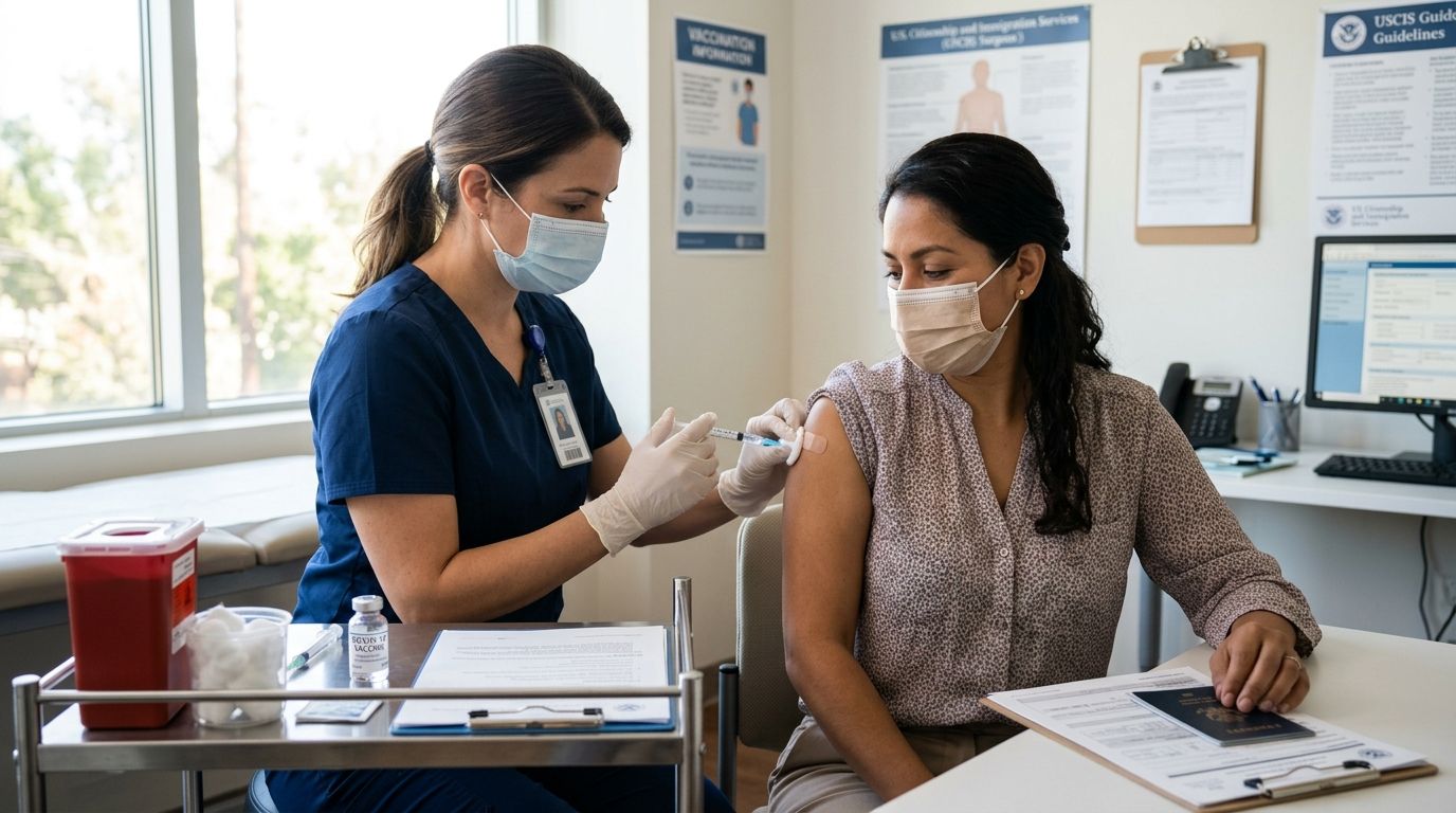 COVID-19 vaccine requirement for green card medical exam
