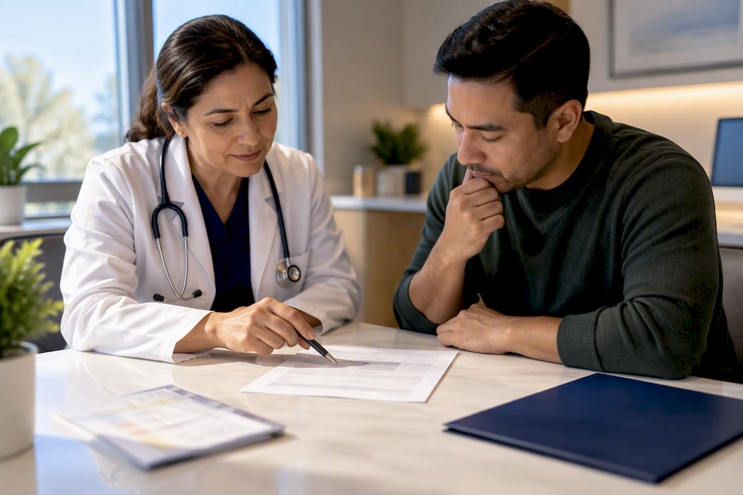 Applicant checking I-693 form edition