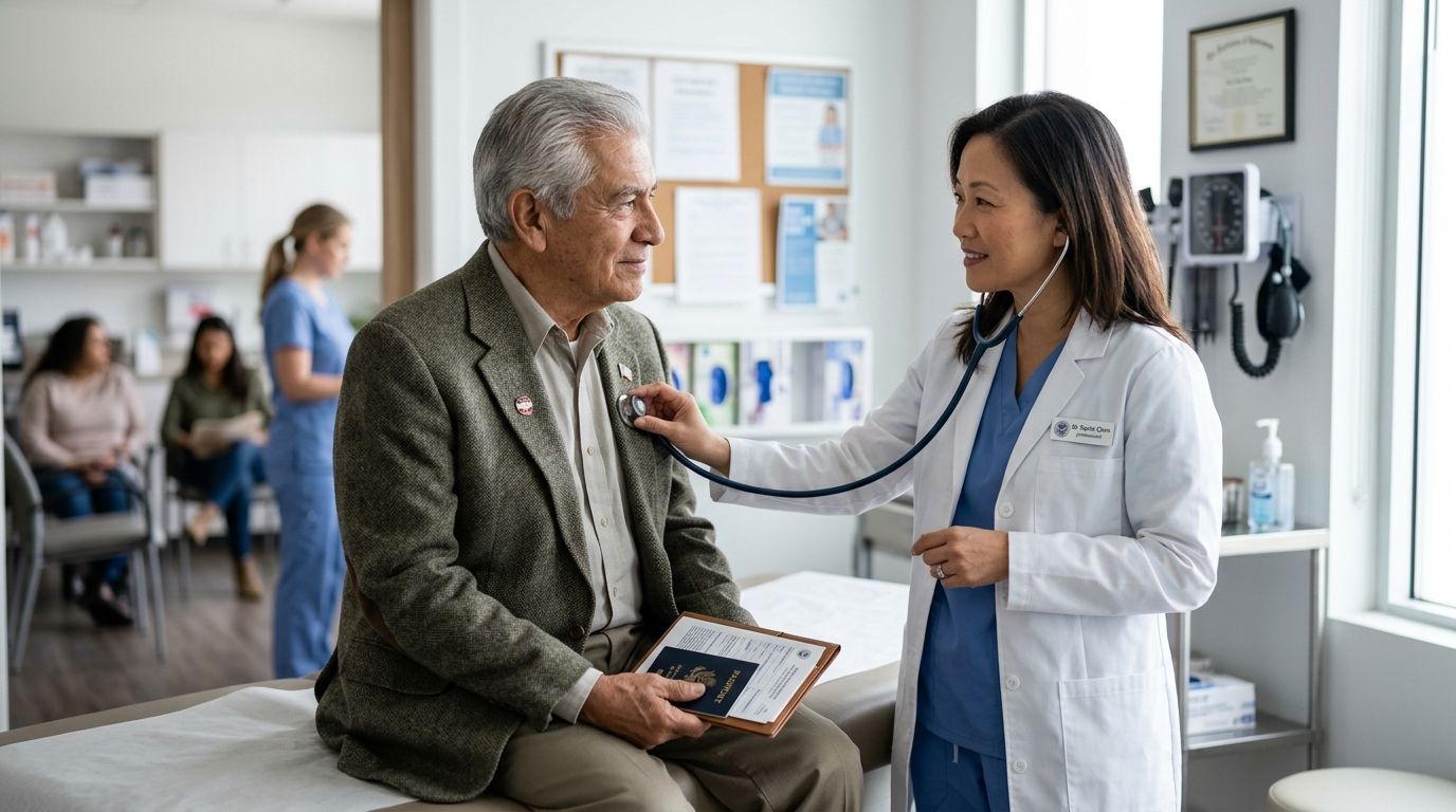 Immigration medical exam for veterans of foreign military service