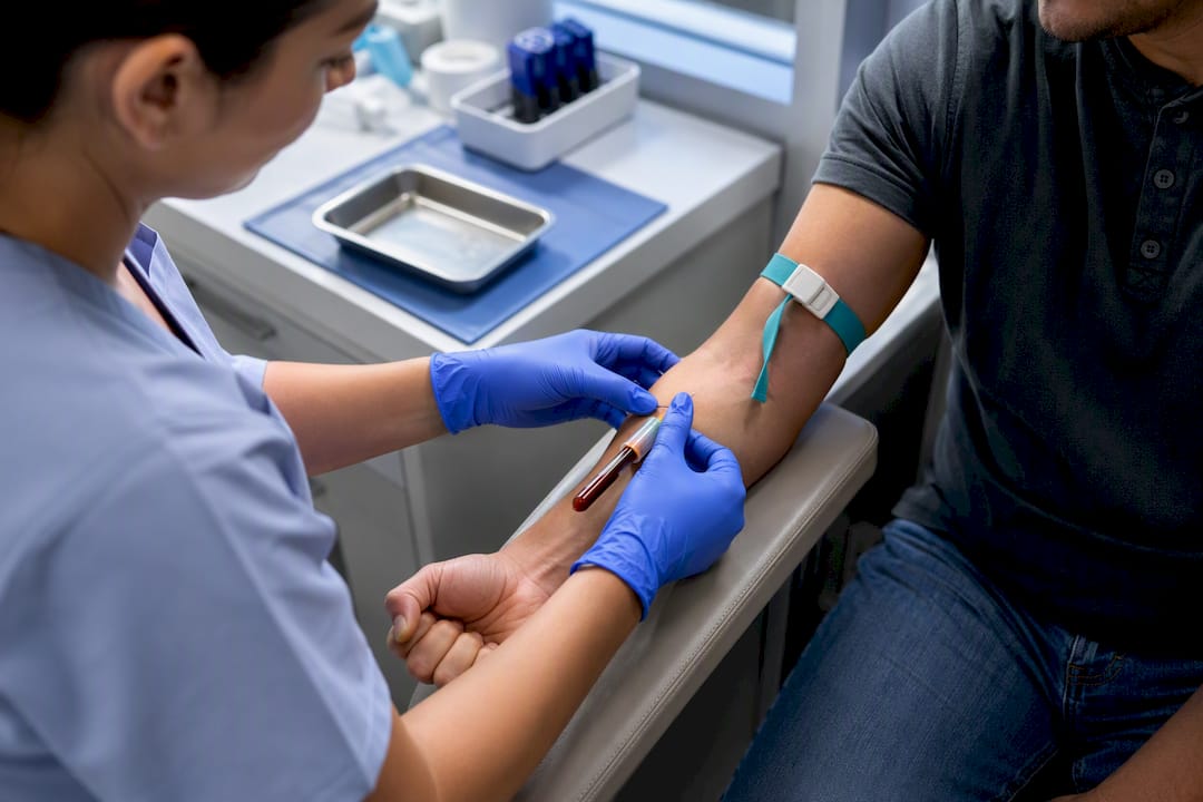 Análisis de sangre para la prueba IGRA