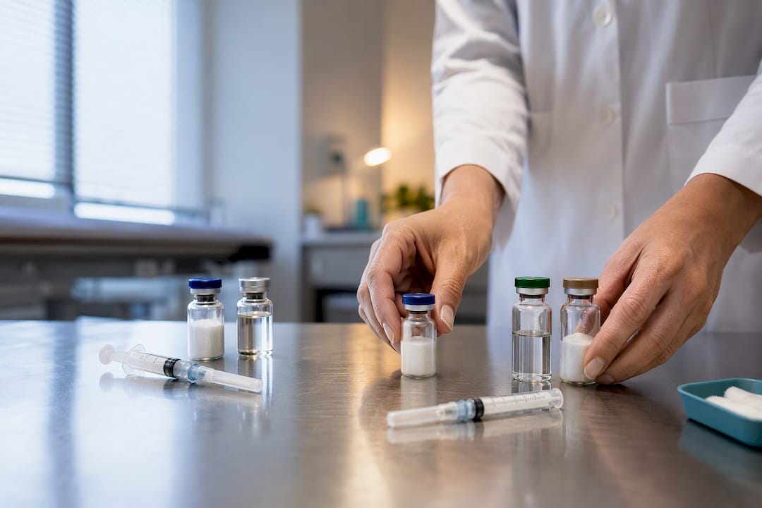 Separate vaccine setups during immigration exam consultation